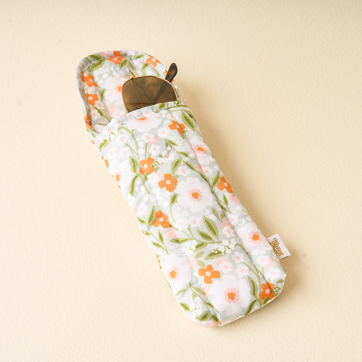 Floral Haven Sage Sunglasses Case
