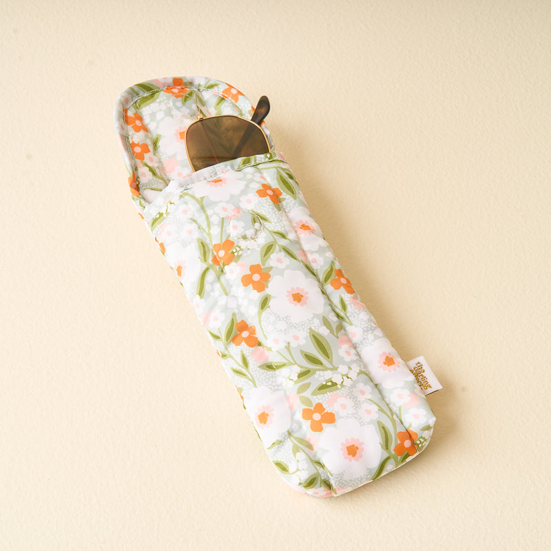 Floral Haven Sage Sunglasses Case
