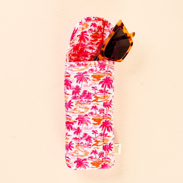 Paradise Palms Sunglasses Case