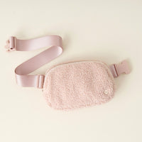 Blush Sherpa Belt Bag