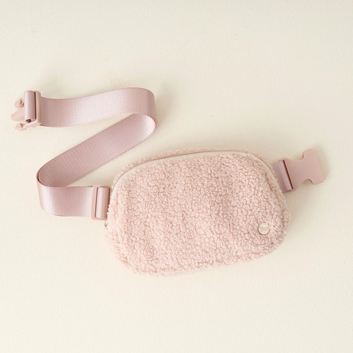 Blush Sherpa Belt Bag