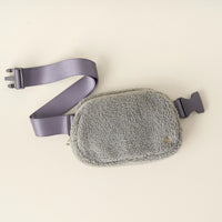 Grey Sherpa Belt Bag