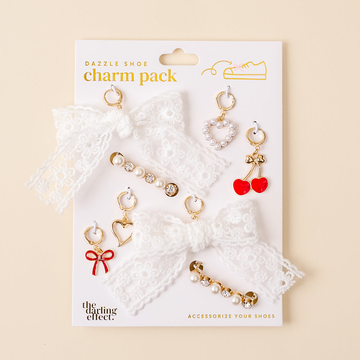 Cherry Twist Dazzle Shoe Charm Pack