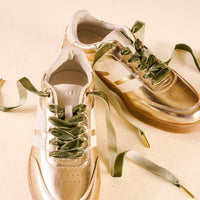 Velvet Green Step It Up Shoelaces