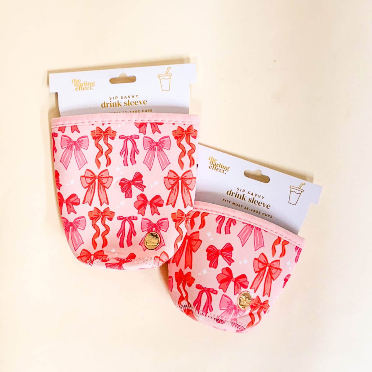 Blushing Bows Sip Savvy Drink Sleeve