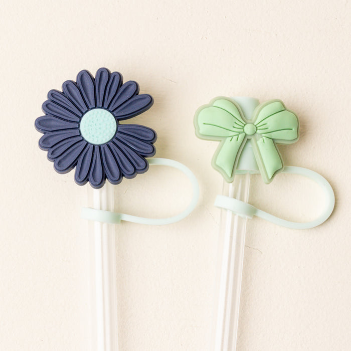 Cool Mint Straw Topper Set