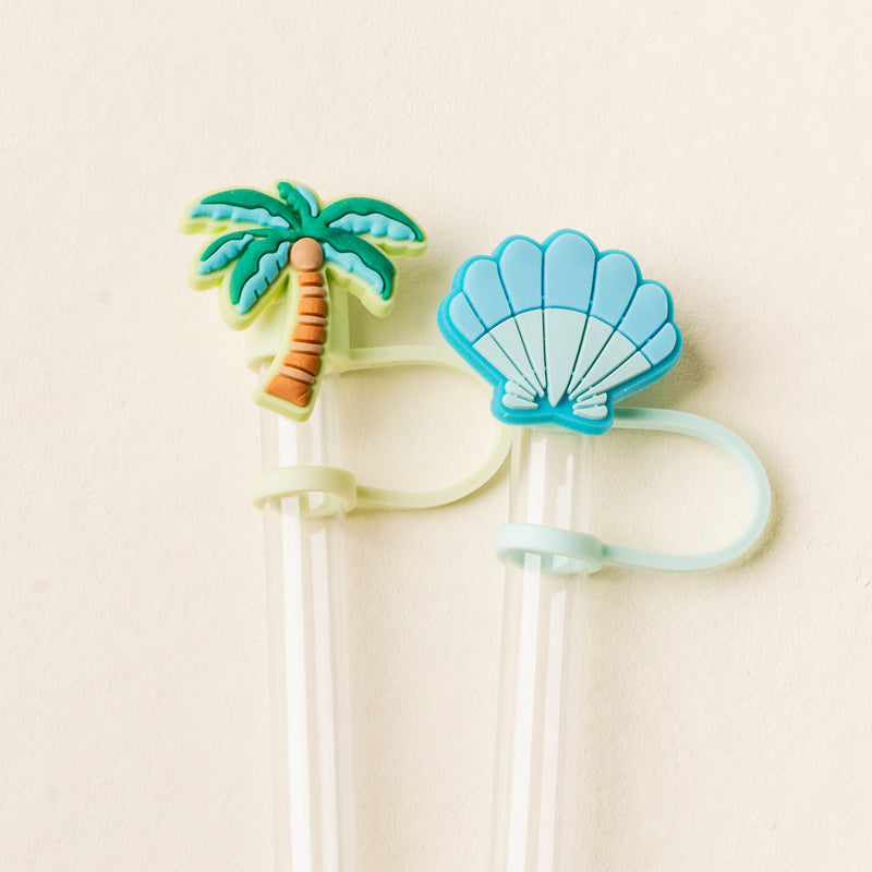 Island Escape Straw Topper Set