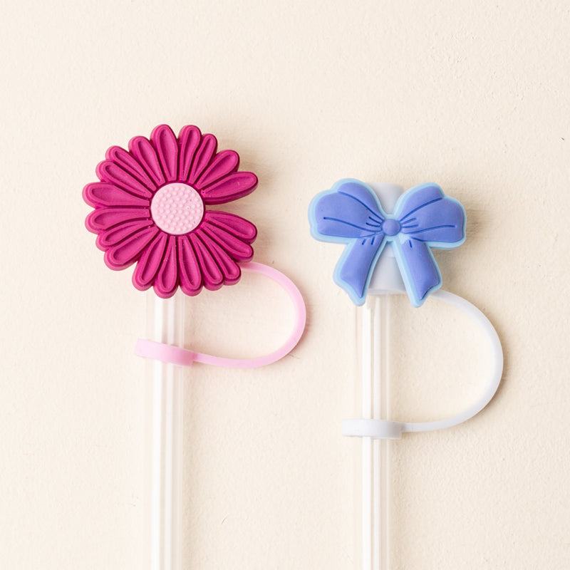 Wild Berry Straw Topper Set