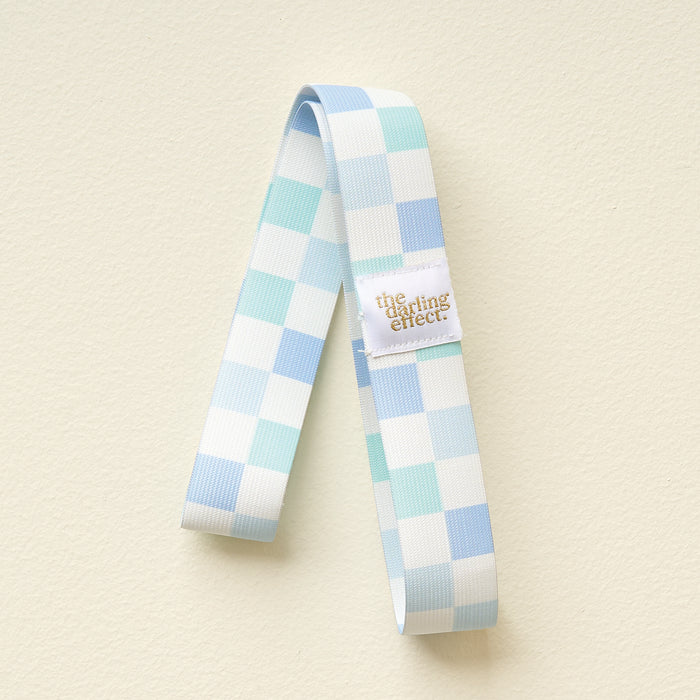 Put Towel Band-Check Blue Stay