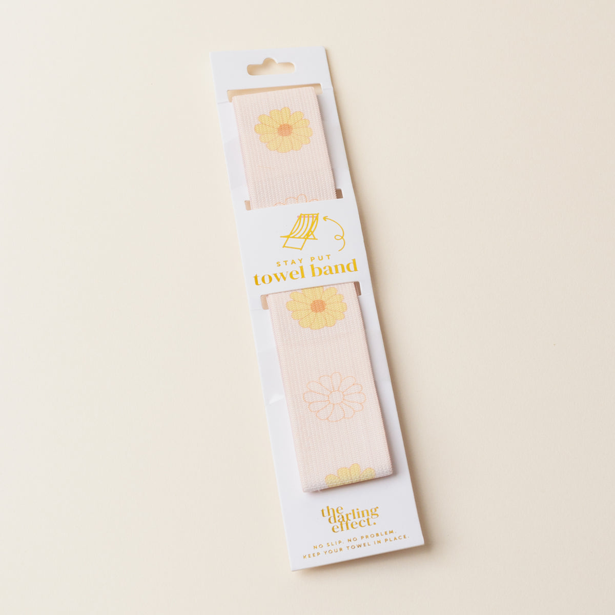 Darling Daisy Peach Stay-Put Towel Band