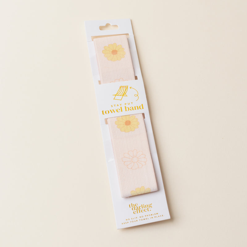 Darling Daisy Peach Stay-Put Towel Band