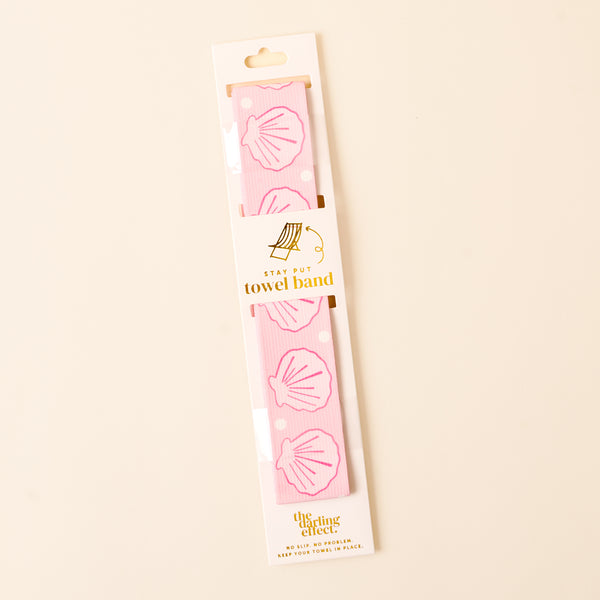 Put Towel Band-Seashells Pink Stay