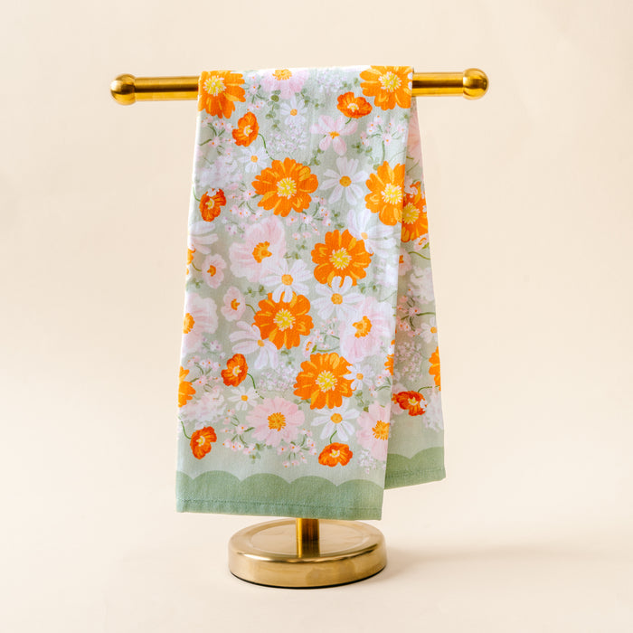 Bouquet Beauty Sage Tea Towel