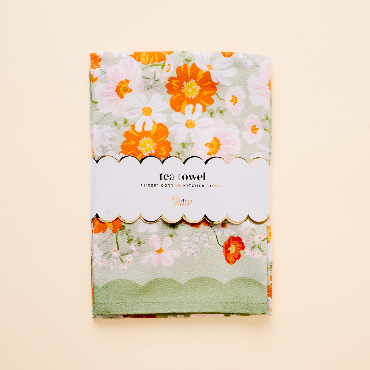 Bouquet Beauty Sage Tea Towel