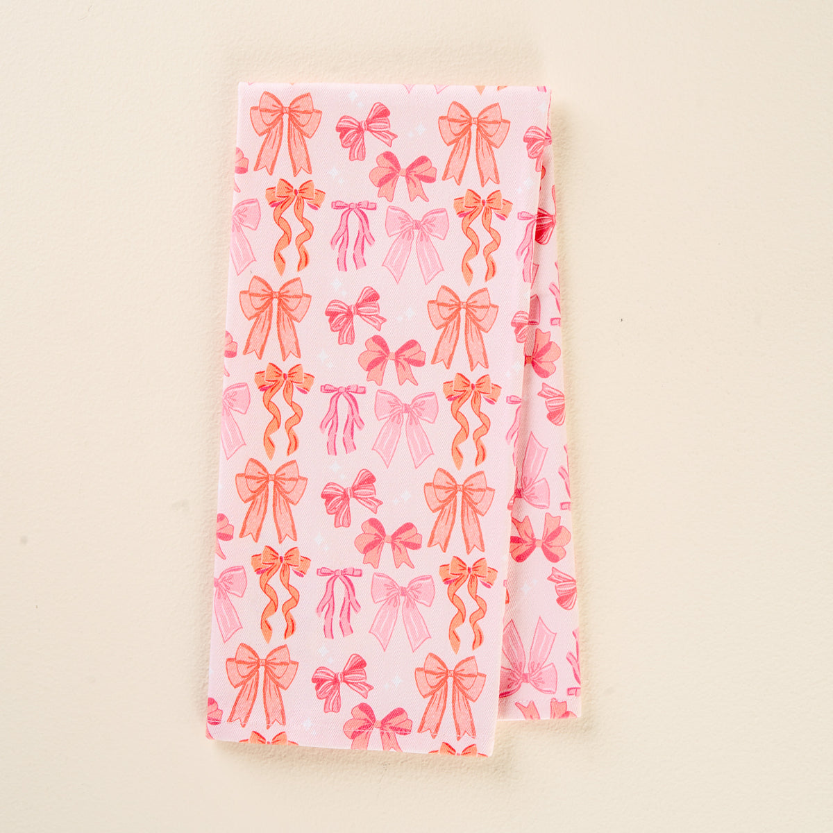 Blushing Bows Tea Towel