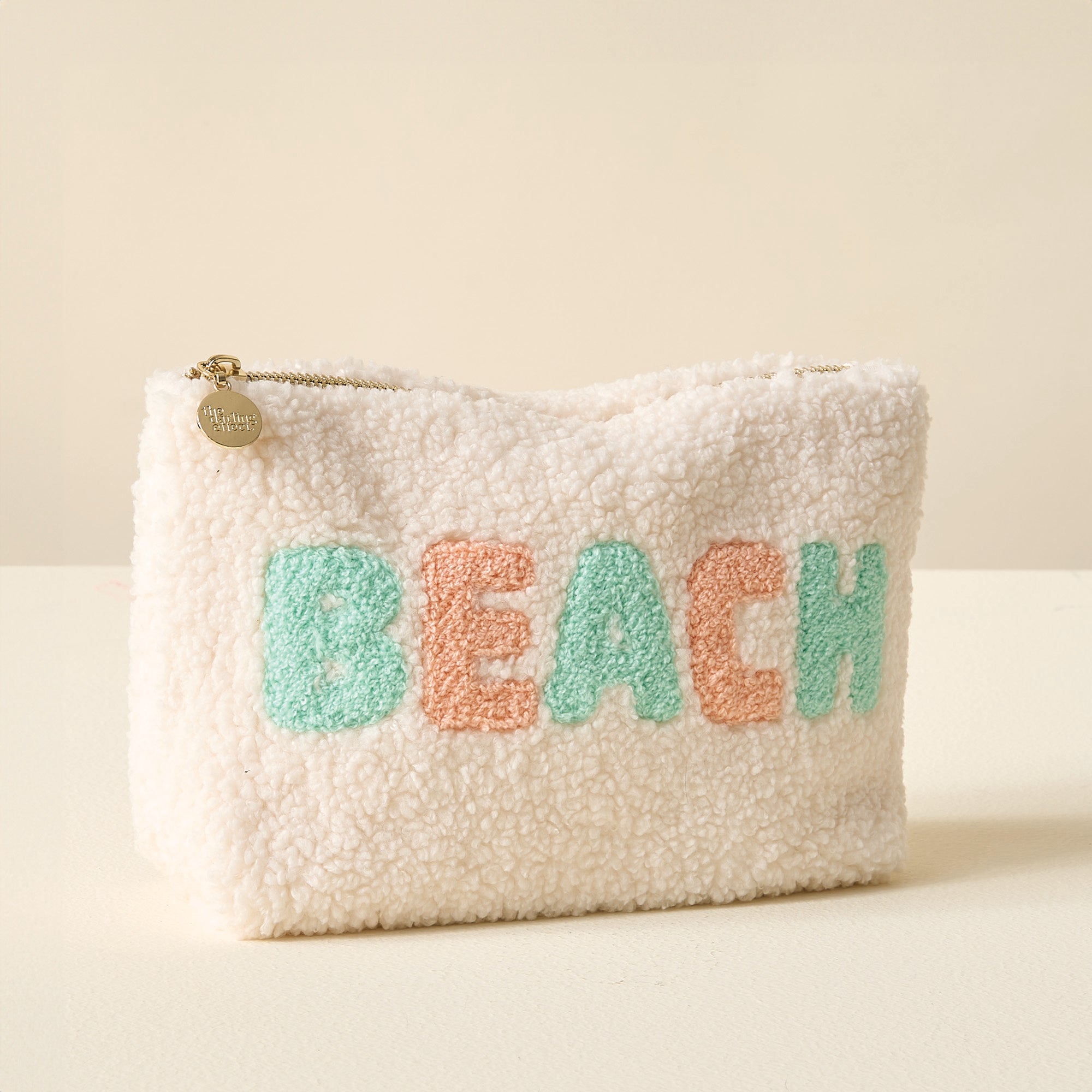 Zippered Teddy Pouch - Beach