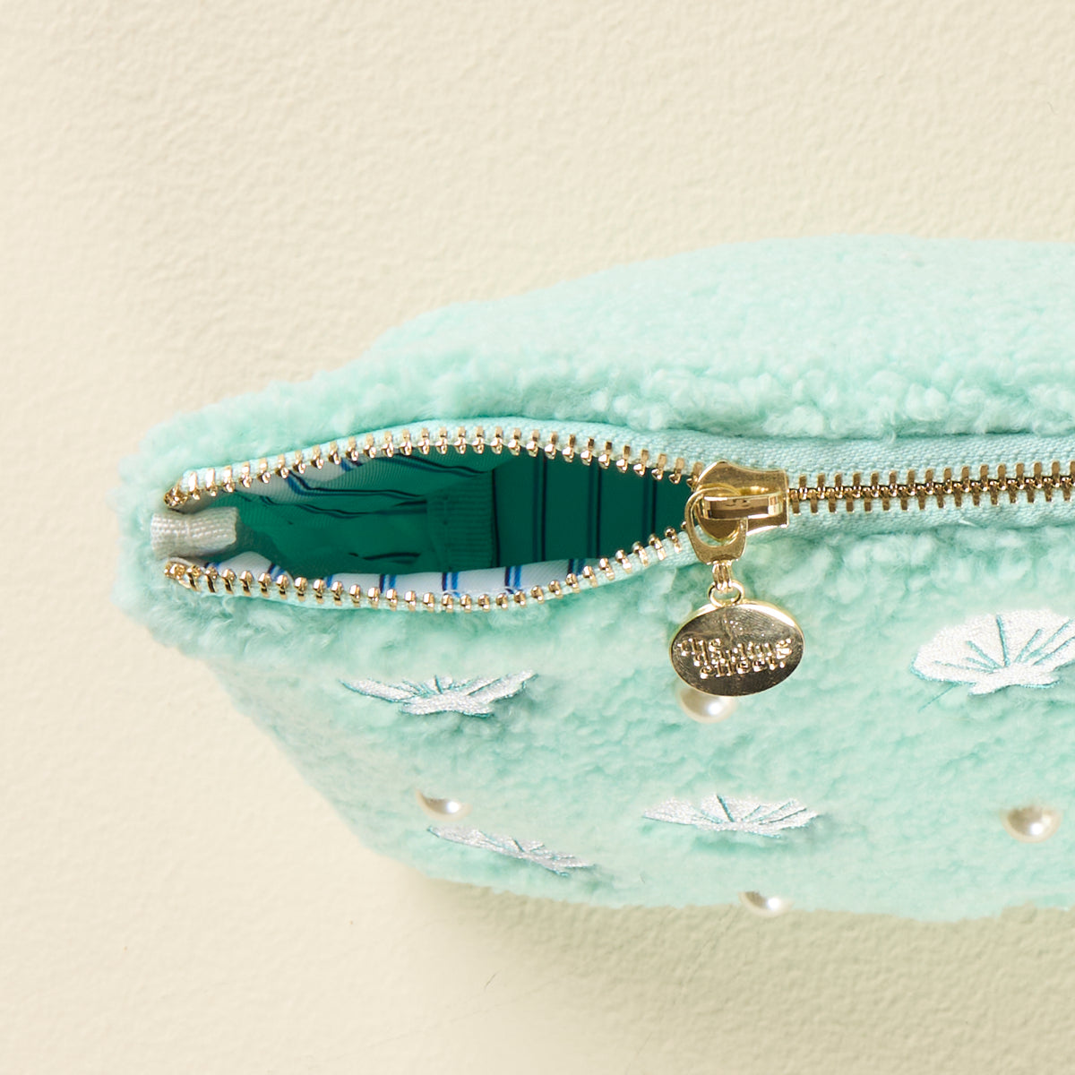 Seashells + Pearls Teddy Pouch