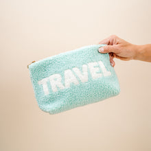 Load image into Gallery viewer, Sherpa Zippered Teddy Pouch - Travel
