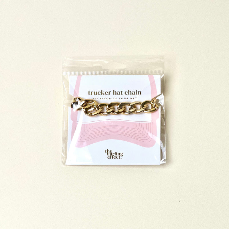 Acrylic Link Gold Trucker Hat Chain