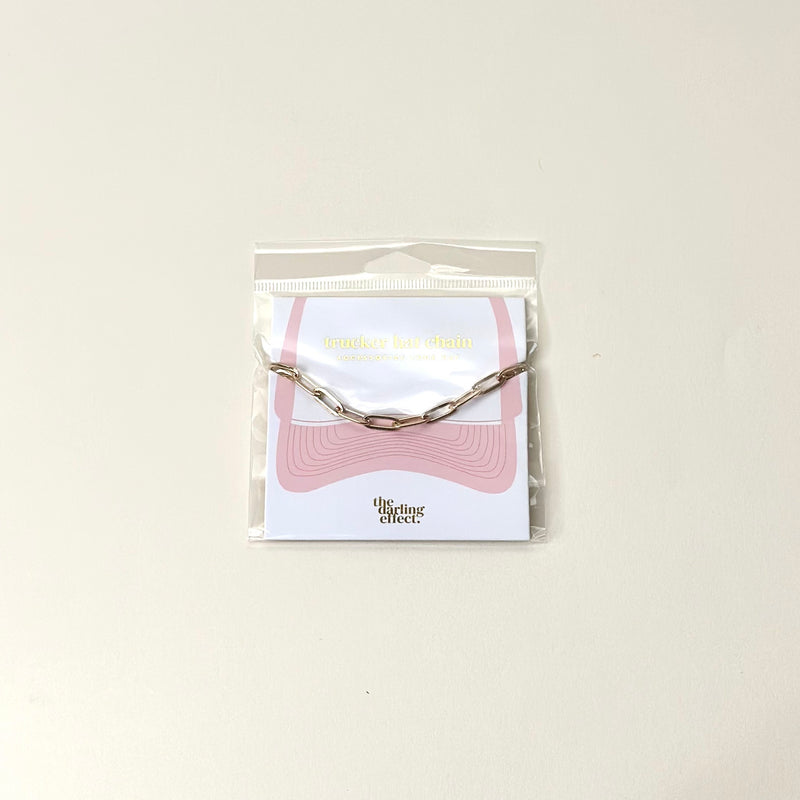 Paperclip Chain-Gold Trucker Hat Chain