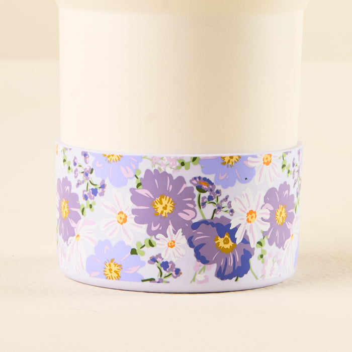 Bouquet Beauty Purple Tumbler Silicone Boot