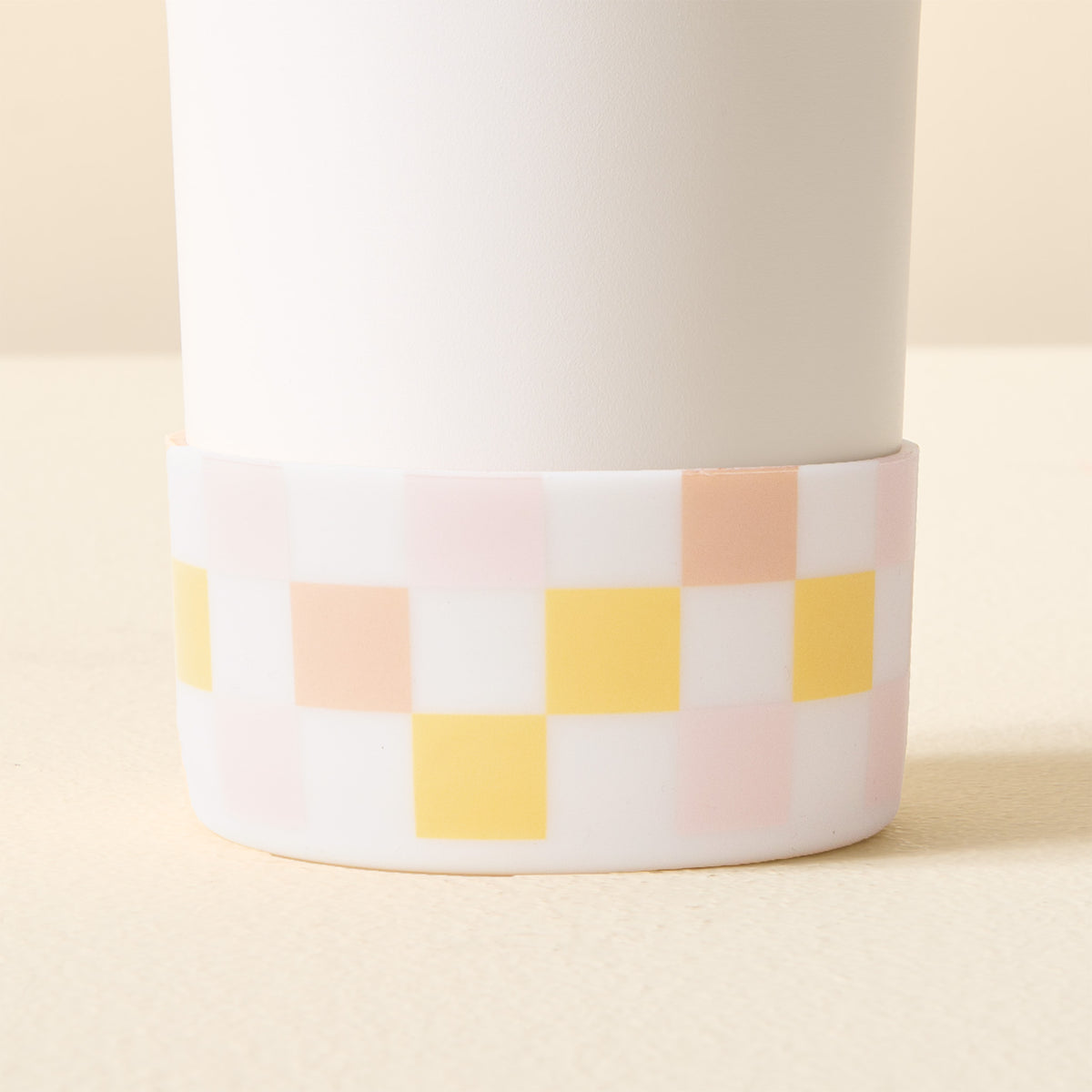 Check Peach Tumbler Silicone Boot