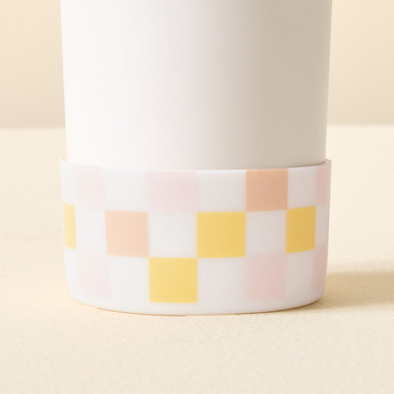 Check Peach Tumbler Silicone Boot