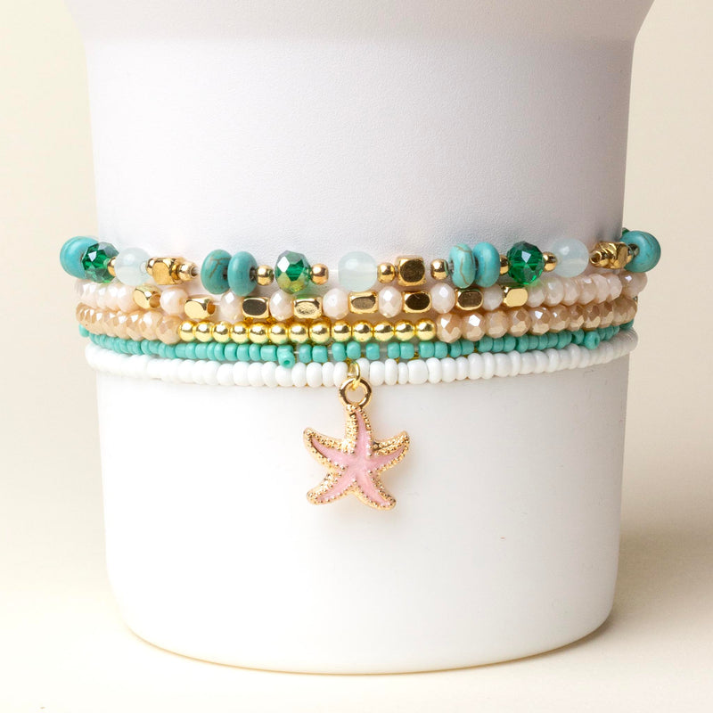 Tidal Wave Tumbler Bracelet Stack