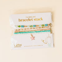 Add a playful touch to your 40 oz tumbler with the-darling-effect’s Tidal Wave Tumbler Bracelet Stack—a vibrant set of beaded bracelets featuring one with a pink starfish charm—perfect for accessorizing your favorite drinkware and expressing your personality.