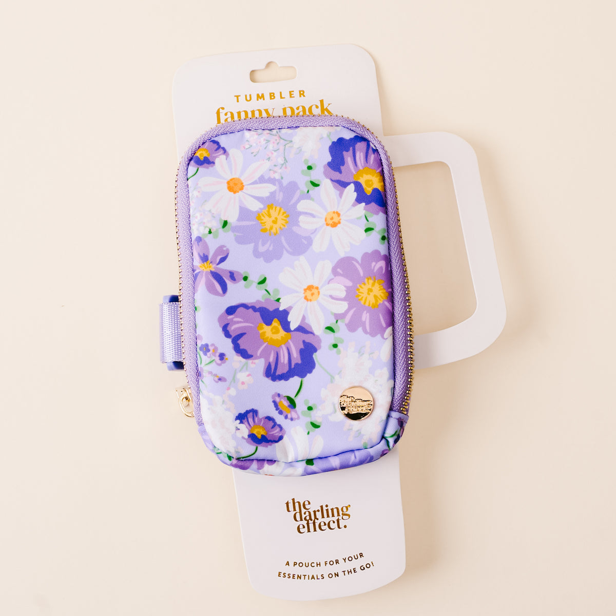 Bouquet Beauty Purple Tumbler Fanny Pack