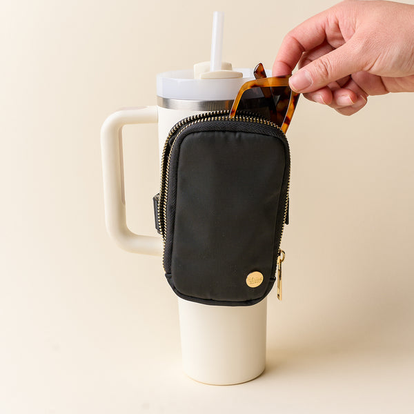 Black Tumbler Fanny Pack