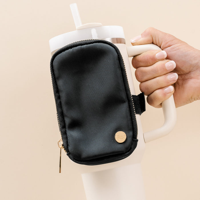 Black Tumbler Fanny Pack