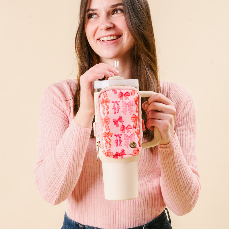 Blushing Bows Tumbler Fanny Pack