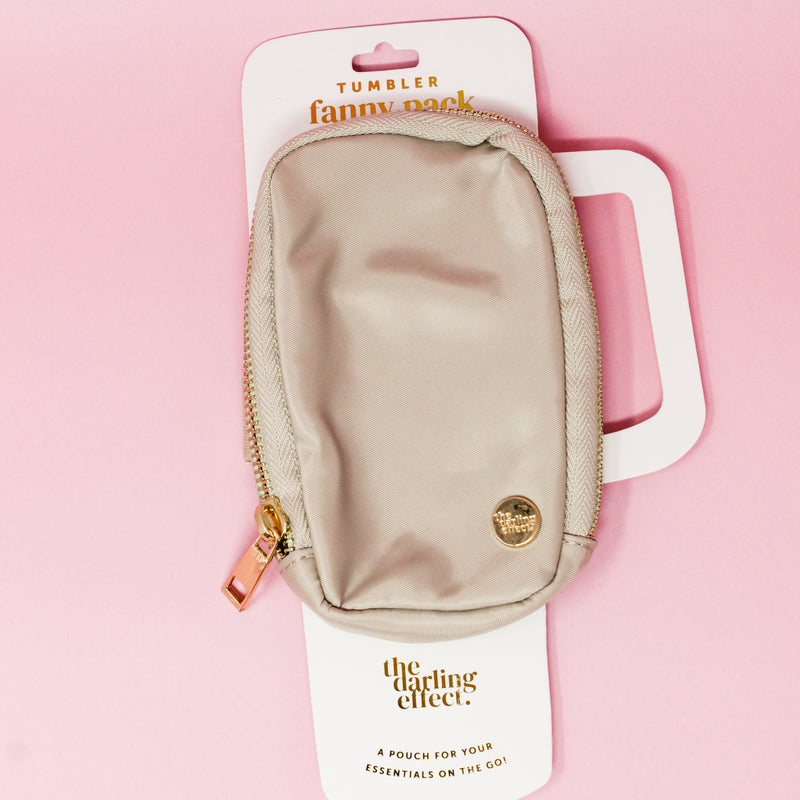 Natural Beige Tumbler Fanny Pack