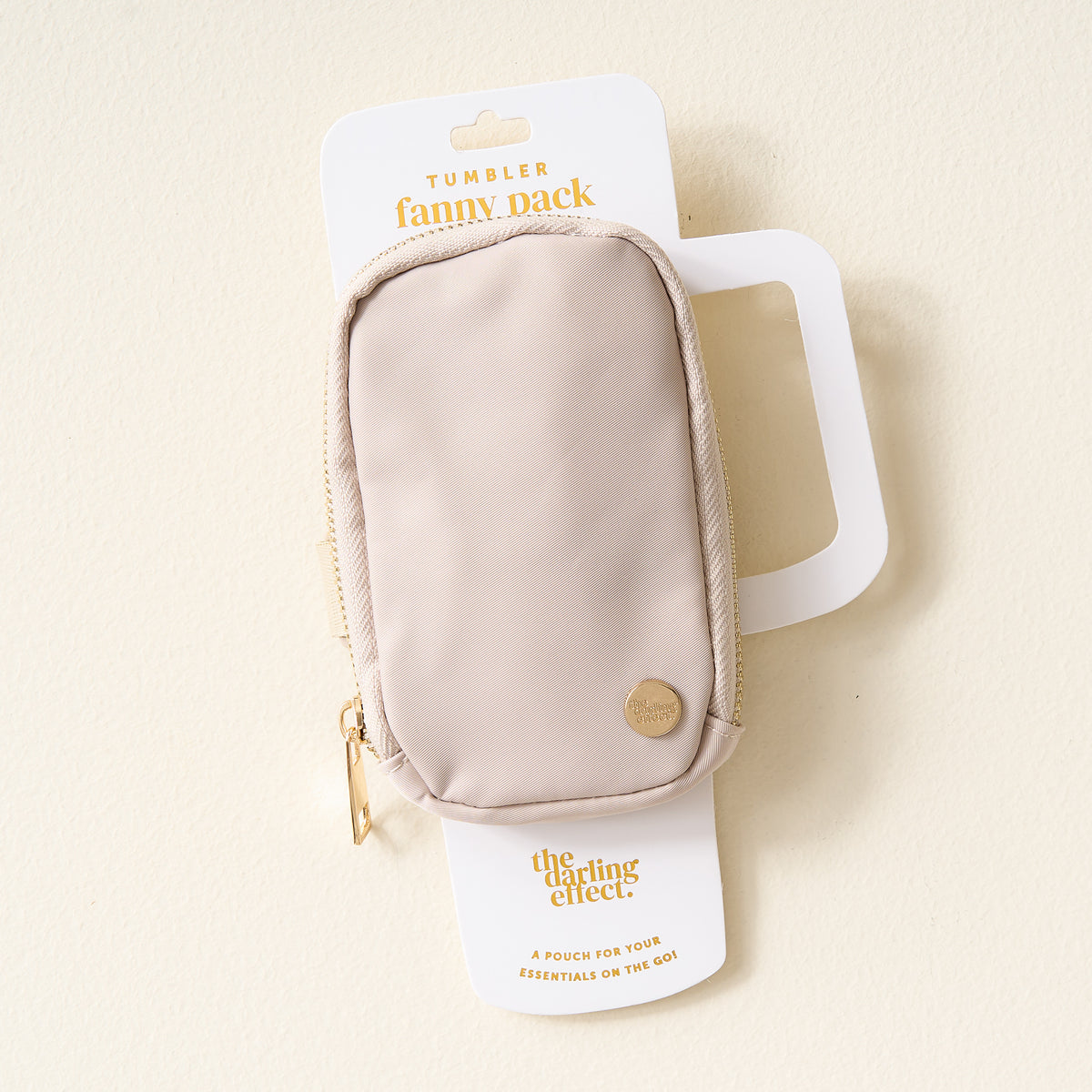 Natural Beige Tumbler Fanny Pack
