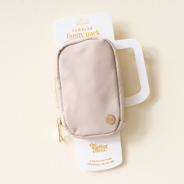 Natural Beige Tumbler Fanny Pack