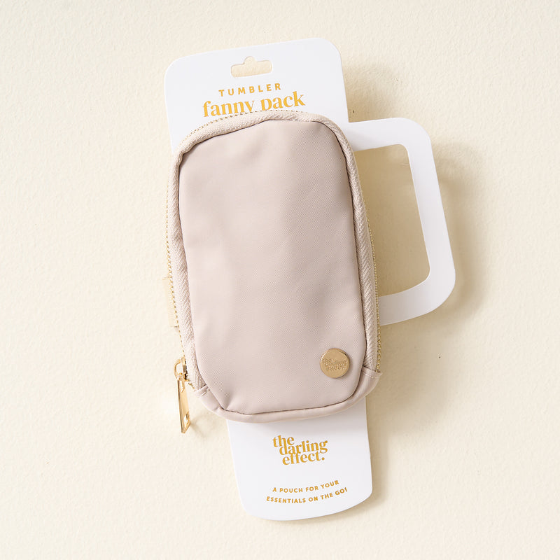 Natural Beige Tumbler Fanny Pack