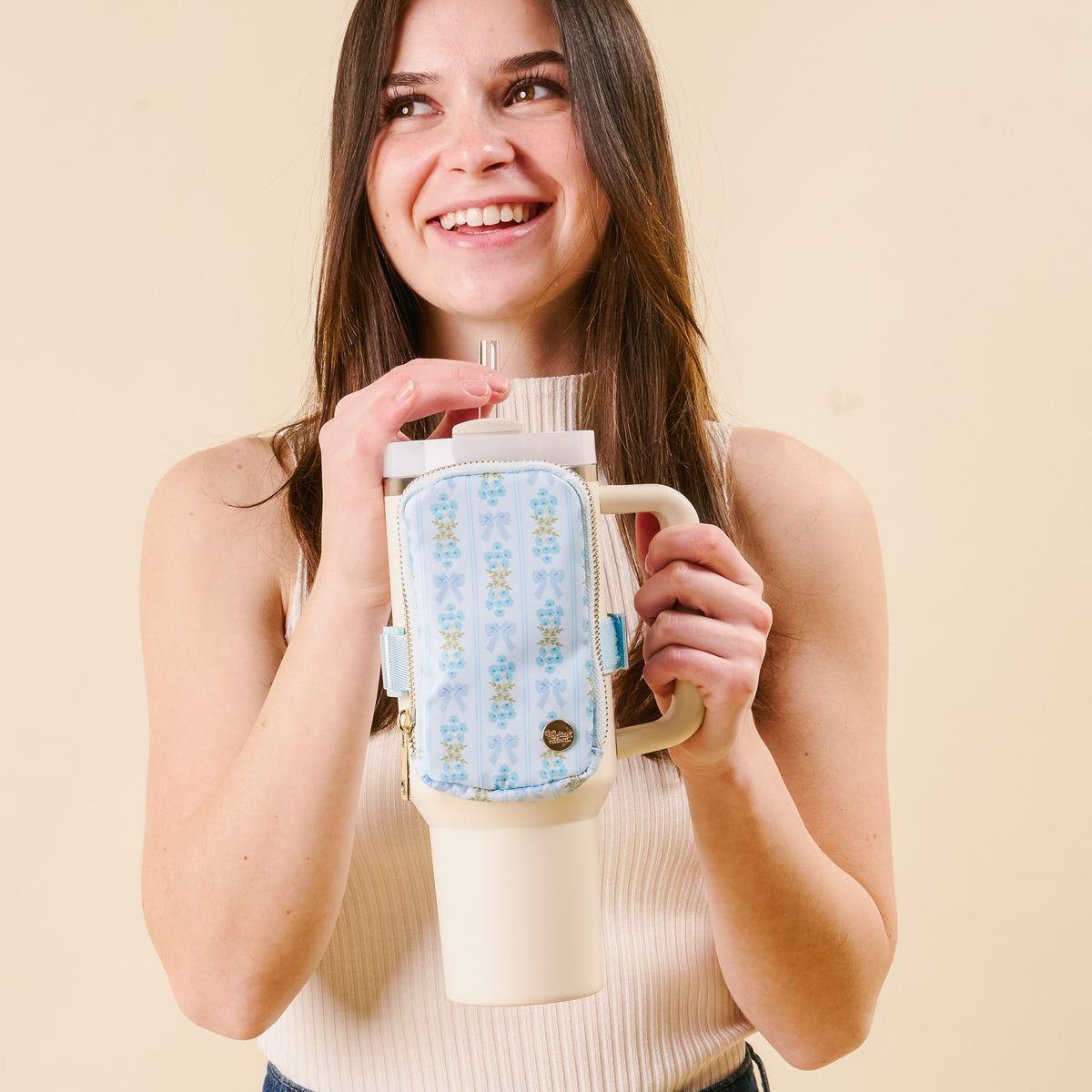 Oh So Fancy Blue Tumbler Fanny Pack