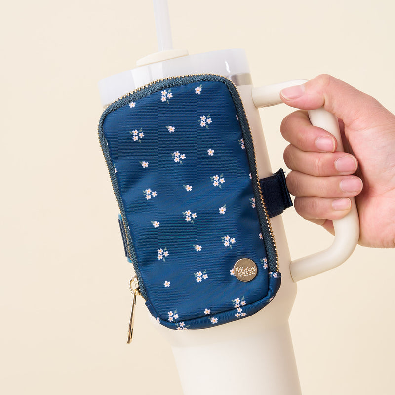 Pretty Posies Teal Tumbler Fanny Pack