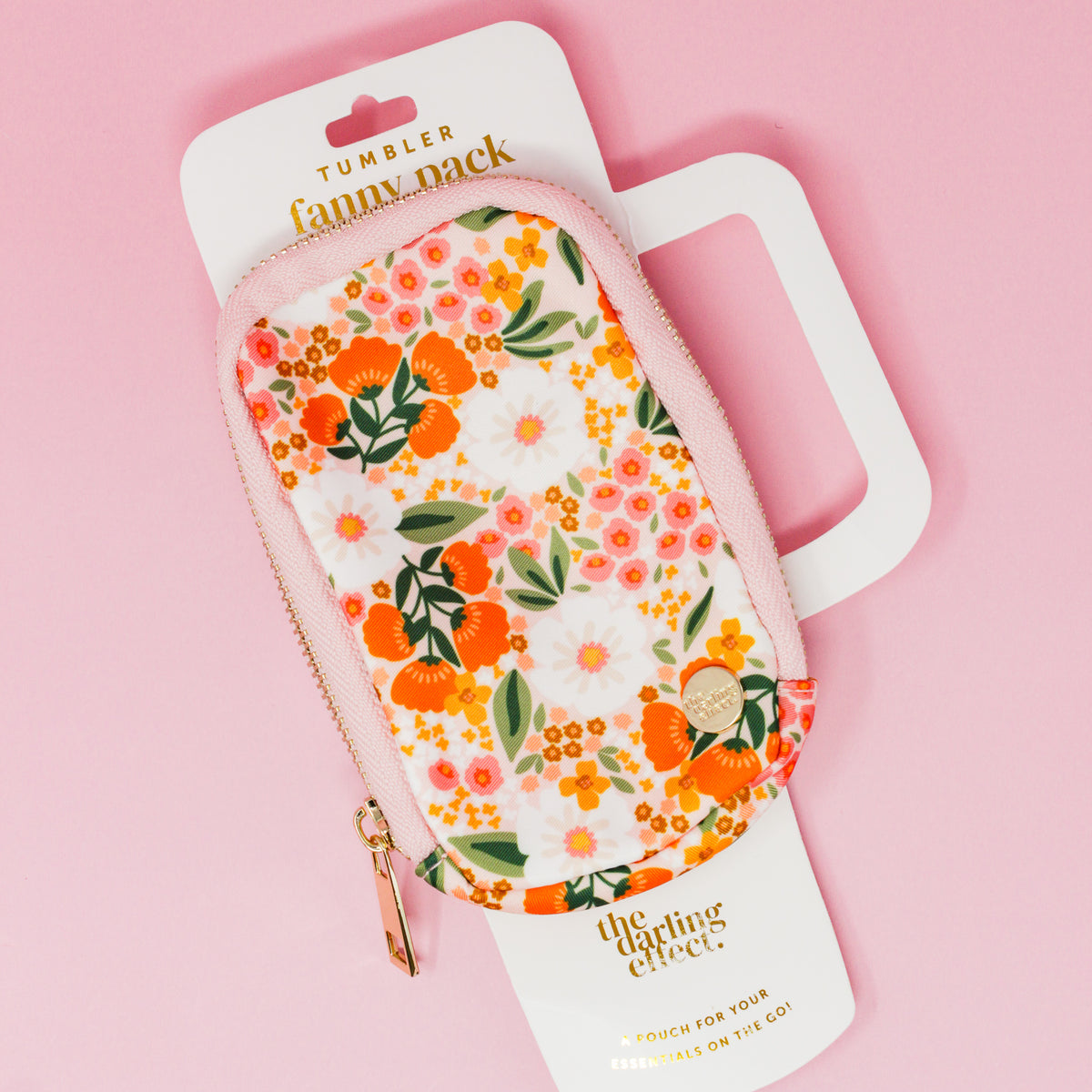 Sweet Meadow Orange Tan Tumbler Fanny Pack