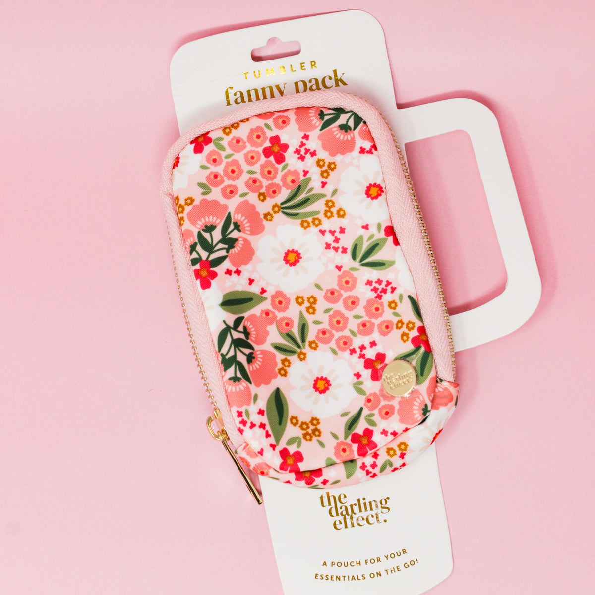 Sweet Meadow Pink Tumbler Fanny Pack