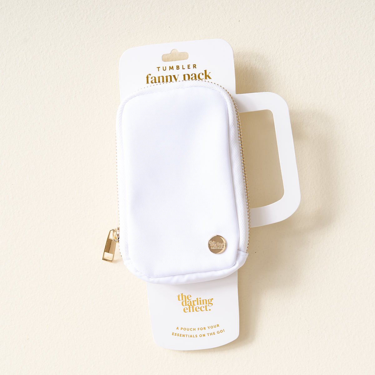 White Tumbler Fanny Pack