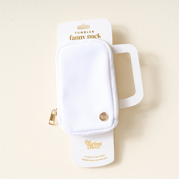 White Tumbler Fanny Pack