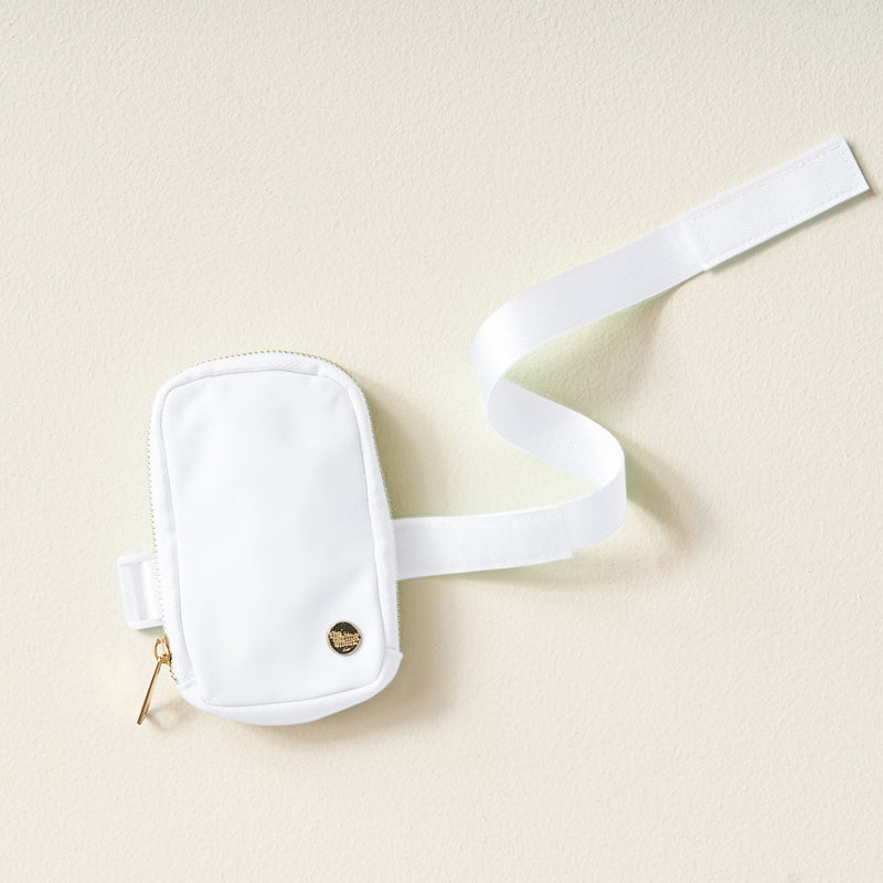 White Tumbler Fanny Pack