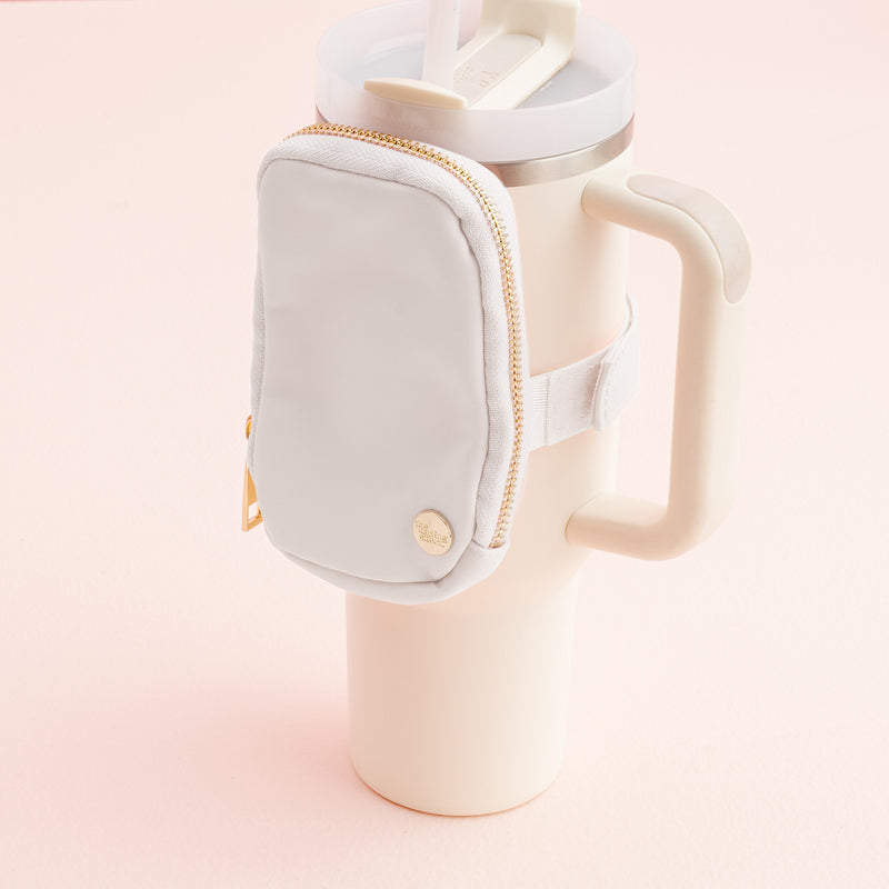 White Tumbler Fanny Pack