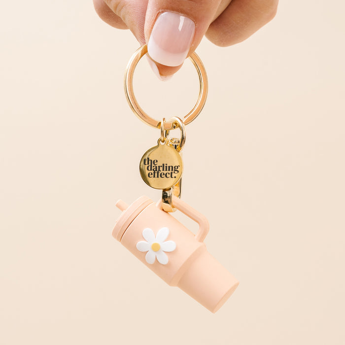 Pink Tiny Tumbler Keychain