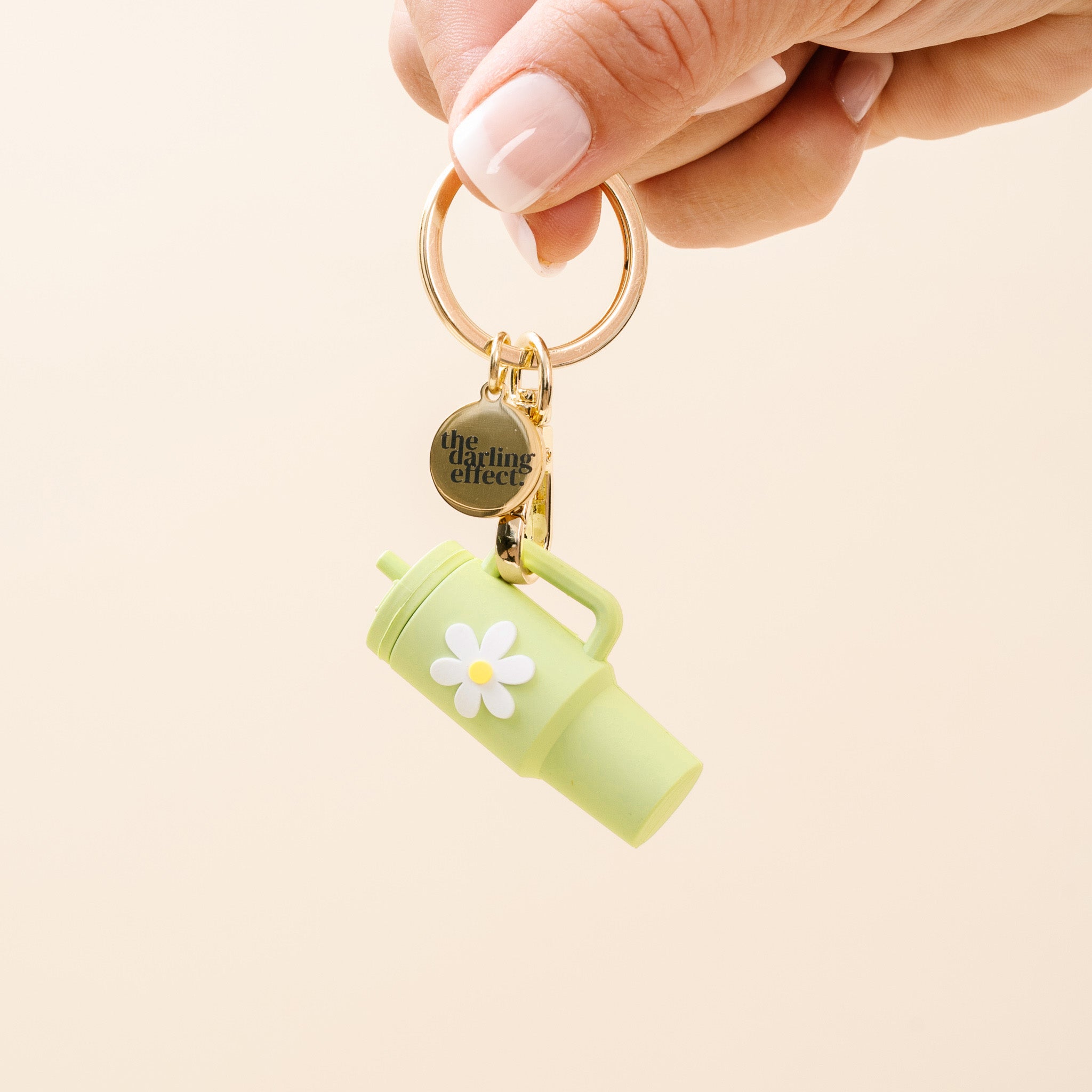 Tiny Tumbler Keychain - Aqua