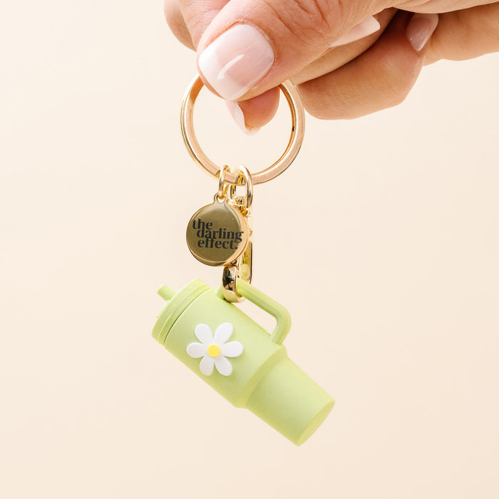 Green Tiny Tumbler Keychain