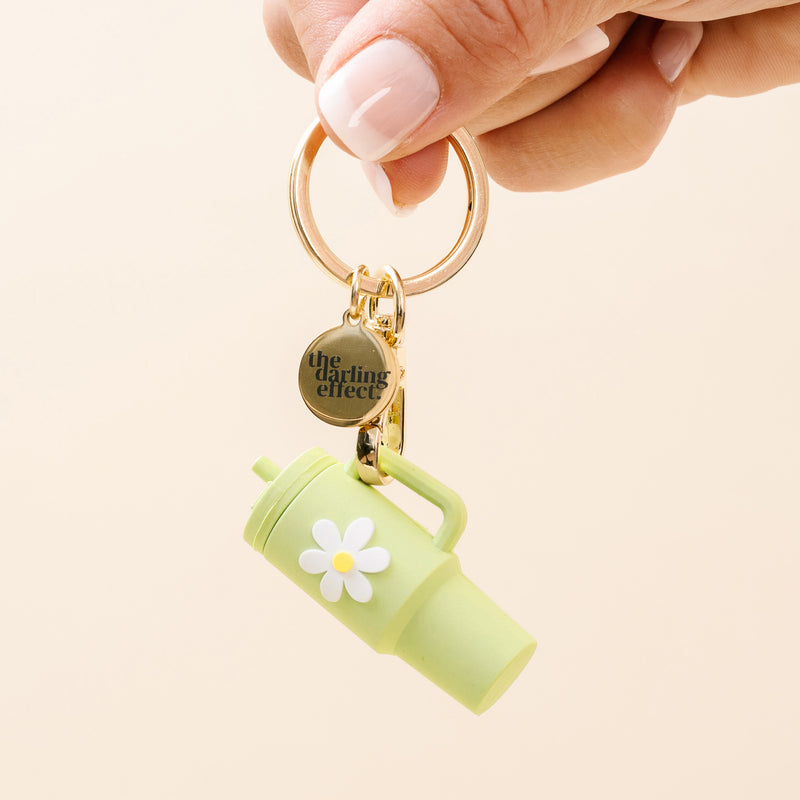 Green Tiny Tumbler Keychain