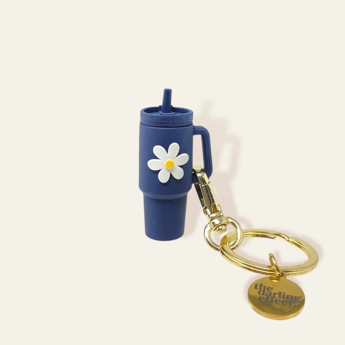 Navy Tiny Tumbler Keychain